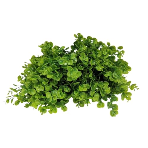 8 Bundles Multi colored artificial eucalyptus leaves, plastic plants, outdoor plants, indoor decorative artificial plants, porch window frames, green plant decorations (8, Pure light green) - color: Pure Light Green