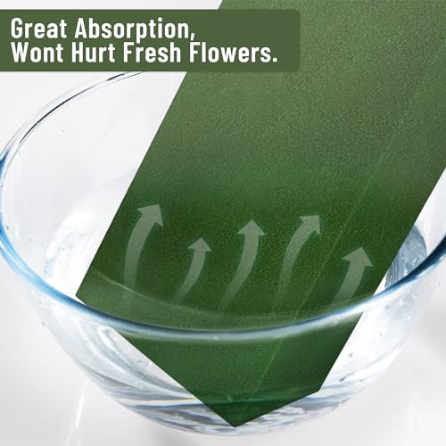 Max Shape Pack of 8 Large Size Floral Foam Blocks for Fresh and Artificial Flowers (9” L x 4” W), Wet Florist Foam Blocks for Wedding Holiday Decorations (8 Pack) - color: 8 Pack