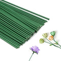 Floral Stem Wire 100 Pcs Florist Wire Stems 14 Gauge Flower Stems Crafts Wire for DIY Flower Artificial Arrangements Wreath Making Supplies 16 Inch