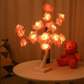 Rose Tree Lamp, Pink Rose Flower Night Light, LED Tabletop Pink Tree Lights, Gift for Mother'S Day, Wedding Decor, Valentine'S Day - style: Pink+Warm Rose