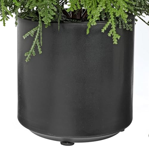 3FT Artificial Cedar Topiary Tree, Real Touch Fake Cedar Topiary Tree Potted Plants for Home Office Front Porch Garden Entryway Indoor Outdoor Evergreen Decor - style: 3ft