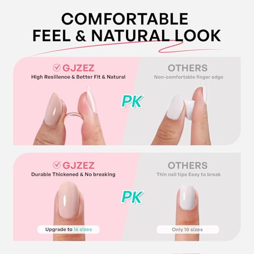 32Pcs Soft Gel Press on Nails for Women, Bright Red, Short Almond | Solid Color Glossy False Fake Nails Press Ons for Office Daily Wear, Salon Quality Reusable Glue & Stick on Nail Gift Kit - color: 3G-Bright Red