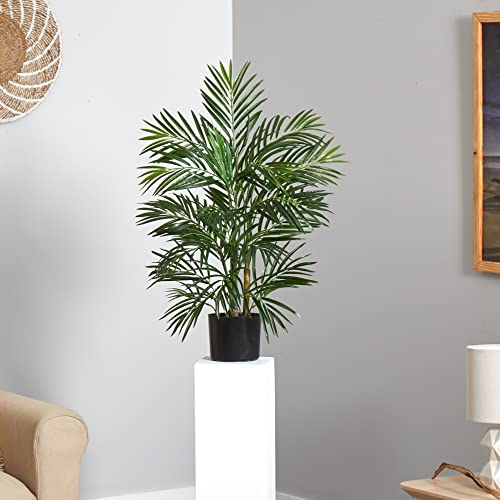 Nearly Natural 2.5ft Artificial Areca Palm Tree, UV Resistant (Indoor/Outdoor)