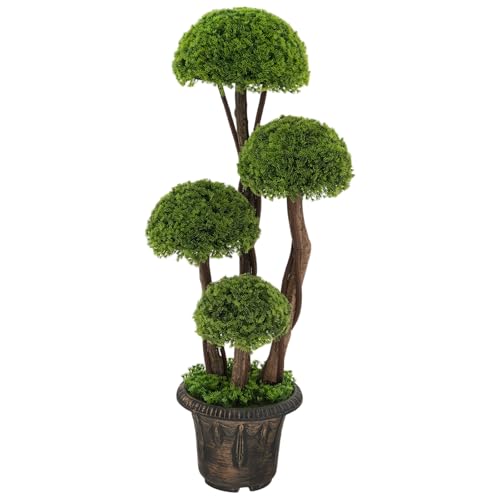 3FT Artificial Cypress Topiary Ball Tree for Home Office Front Porch