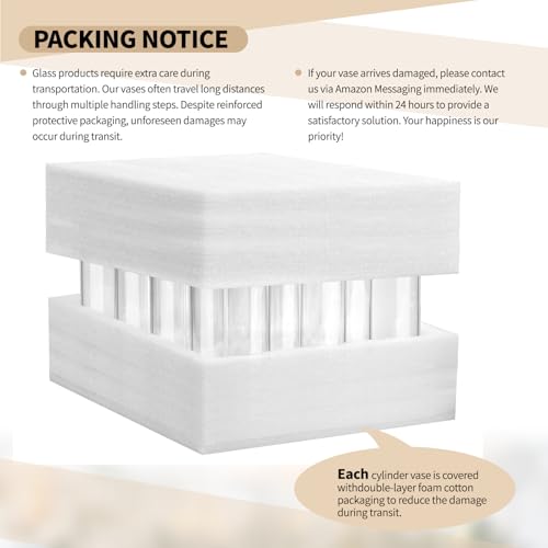 12Pack Glass Cylinder Vases for Centerpieces - 4 Inch Small Flower Vase for Wedding Decorations, Floating Candle Holder Vase Bulk,Glass Hurricane Candle Holders for Table Shelf, Party, Home Decor - size: 3.35×4inch
