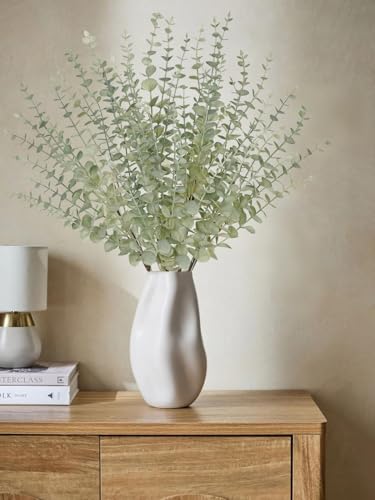 GnFlus 5 Pcs Artificial Eucalyptus Stems Fall Eucalyptus Leaves Autumn Leaf Branches Fall Decorations with Foam Fall Leaves for Home Floral Arrangement Autumn Festival Thanksgiving Decor Green - color: Light Green