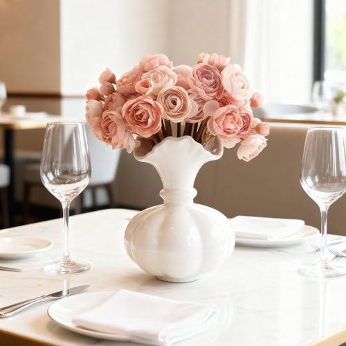 24 Stems Artificial Ranunculus Flowers - 96 Bloom Faux Silk Ranunculus Bouquet for Wedding Decorations, Home Décor, Holiday Arrangements & Large Event Centerpieces (Mixed Light Pink) - color: Mixed Light Pink