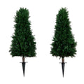Nearly Natural 3ft. UV Resistant Artificial Cedar Plant with Integrated Ground Stake (Indoor/Outdoor) - Set of 2 - size: 3ft.