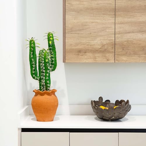 Nearly Natural 28in. Artificial Cactus in Terracotta Planter