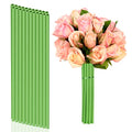 DLUGOPIS 1/4 inches Stem Covers for DIY Bouquets 12 inch Artificial Flower Stem Covers for DIY Wedding Centerpiece Bouquet (Green)