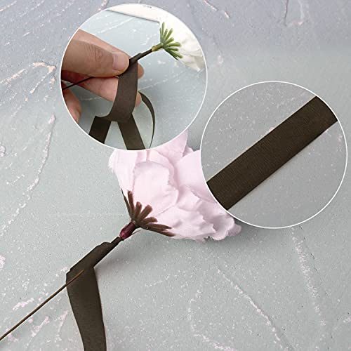 Floral Wire 26 Gauge, 100 Pcs Brown Florist Wire - 14 Inch for Crafts, Bouquet Stem Wrapping, Wreath Making, Flower Arrangement Supplies - color: Brown