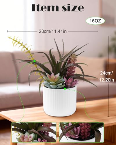 Faux Assorted Succulents - Artificial Succulent Plants for Desk, Bathroom, Shelf, or Home Decor, Realistic Greenery for Farmhouse, Office & Kitchen Decoration PA-015 - size: PA-015