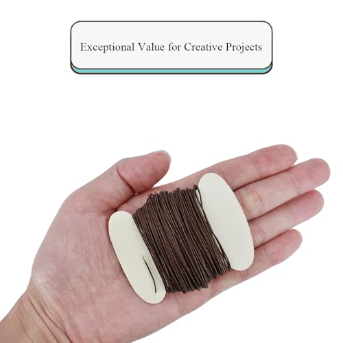 HAHIYO 24Gauge Brown Paper-Wrapped Metal Floral Wire, Flexible Paddle Wires Florist Wire for Crafting Christmas Wreaths Flower Arrangements Bouquet Wrapping Wedding DIY, 66 Feet (20 Meters), 1 Roll - color: Brown, size: 24Gauge-66 Feet
