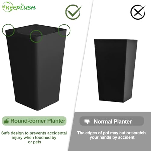6ft Ficus Artificial Tree with 3 Natural Curved Trunks, 74" Tall Lush Faux Tree for Home Decor Indoor, Green Lifelike Fake Ficus Tree with Black Planter Pot - color: Black Planter, size: 6ft