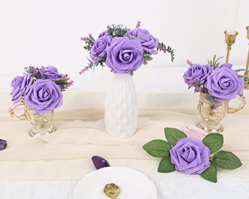 Fake Leaves for Roses Decorations, 200pcs Bulk Green Rose Leaves with Stems for DIY Wedding Bouquets Centerpieces Party Decorations Rose Vine Wreath Garlands Supplies - color: 200pcs Green