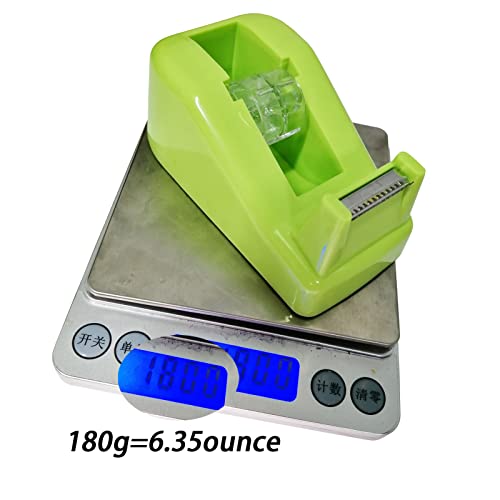 Desktop Tape Dispenser Heavy Duty Desk Accessories Floral Office Tape Dispensers, Weighted Non-Skid Base, Rose Red - color: Red