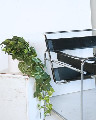 Retrograde 32" Realistic Fake Pothos Ivy Plant for Home Decor Indoor Silk Artificial Plant (Variegated - Light & Dark Green) - color: Variegated - Light & Dark Green