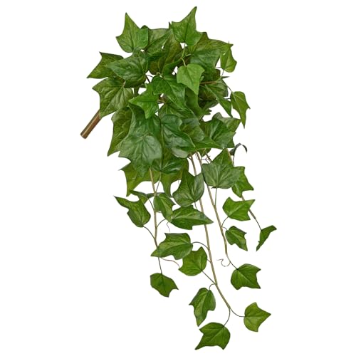 24" Artificial Hanging Plant Ivy Vine Green Plants Decorative Artificial Plants Fake Hanging Plants for Window Wall Decorations - color: Ivy, size: 24-inch