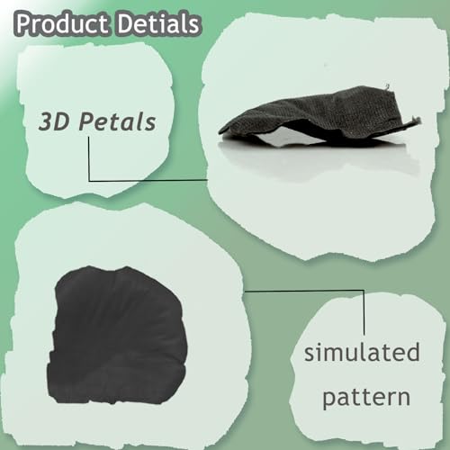 Grever 1000 Pieces Artificial Silk Rose Petals Faux Black Flowers for Wedding Valentines Proposal Anniversary and Romantic Party Decoration (Black) - color: Black