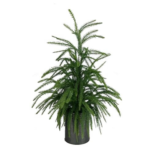 Artificial Topiary Plants Faux Tree Perfect Christmas Planter Filler Outdoor for Front Door,Indoor Outdoor,Farmhouse Home,Wall Window and Festival Wedding Decor (22 inch) - size: 22 inch