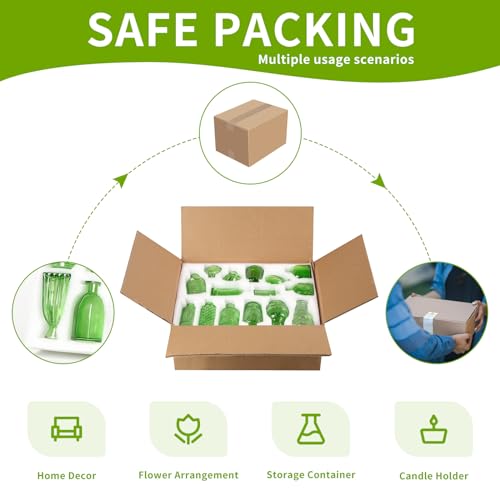 Charm Glass Bud Vases, Small Flower Vases in Bulk for Centerpieces, Vintage Mini Vases for Wedding Decor, Home Table Decorations Diffuse Bottles,Ideals (Pack of 30,Light Green) - color: Light Green, size: 30 pcs
