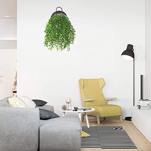 Artificial Plants Hanging, for Christmas Decorations Fake Vines Plastic Ivy Greenery Garland Faux Vine Grass Flowers Leaves Outdoor Indoor Home Garden Party Wedding Bedroom Wall Decor - Green 4 Pack - color: Hanging Willow/ 4 Pack