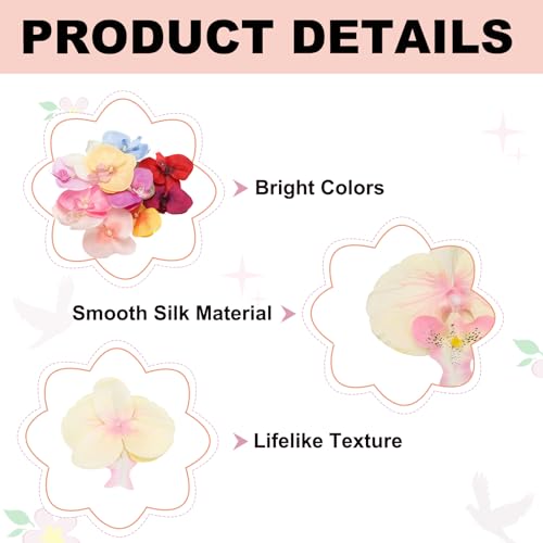 uxcell 10 Pcs Artificial Orchid Flower Heads, Fake Butterfly Orchid Heads Bulk Artificial Flowers for DIY Wedding Bouquets Centerpieces Party Home Decorations, Light Yellow - color: Light Yellow