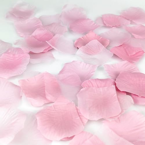 JHFGJGH 500 Pcs Exquisite Light Pink Rose Petals, Artificial Flower Petals for Weddings,Events Deco - color: Light Pink
