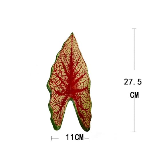 Aglaonema Plant with Variegated Green and Red Leaves, Fake Tree Leaf Simulation Flower Bonsai for Party Decoration Artificial Plants Floor Home Room Decor Ornament (Red No Flowerpot, 60cm) - color: Red No Flowerpot, size: 60cm