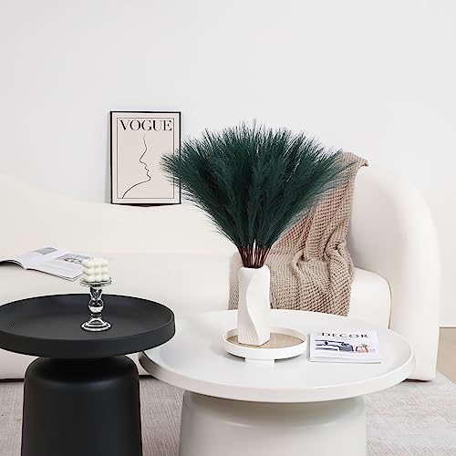 Wertuirk Green Pampas Grass Decor - 30pcs 24 Inch Artificial Pampas Grass Decor Tall, Fake Pompas Grass for Vase Filler, Table Centerpieces, Wedding, Party and Green Home Decor (Green) - color: Green, size: 30 Pieces