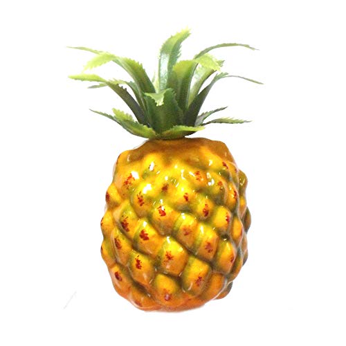 Vasefill 6-Pack Artificial Mini Pineapple Plastic Yellow Green Pineapples Fruit Six Pieces Pina Ananas - color: Mini Pineapple