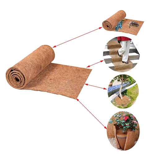 4 Rolls 16x40 Inch(40cm*100cm) Coco Liner Roll Natural Coconut Fiber mat Coconut Liners for Planter Flower Basket No-Slip Ice and Snow Carpet Mats Animal pet pad - size: 16x40Inch(40cm*100cm)