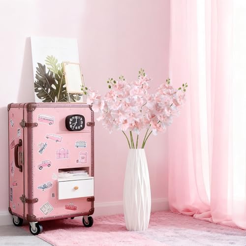 Orchids Artificial Flowers,6PCS Light Pink Tall Fake Flowers 36" Artificial Phalaenopsis Long Stems Silk Orchids for Wedding Party Office Home Décor (Light Pink) - color: Light Pink