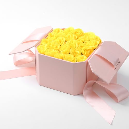 SITUMEIZI 100 Pcs 1.3 inches Mini Rose Head Artificial Roses Fake Silk Flower Yellow for Wedding Decor, Graduation Cap, Cake, DIY Flower Wall Mother's Day Home Party Decor - color: Yellow