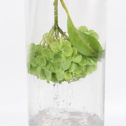 IPOPU 6PCS Real Touch Hydrangea Artificial Flowers Green Full Faux Hydrangea Flowers with Stems Latex Realistic Fake Hydrangeas for Home Table Centerpieces Wedding Bouquets Party Decoration (Green) - color: Green