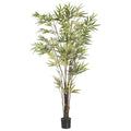 Vickerman Everyday 5' Artificial Potted Black Japanese Bamboo Tree - Premium Lifelike Faux Plant for Home or Office Decor - Maintenance Free Bamboo Tree - size: 5ft