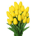 20 Pcs Yellow Tulips Artificial Flowers Real Touch Fake Tulips Fake Flowers for Mother's Day 13.5" Faux Tulips Faux Flowers Bulk Artificial Tulips Flowers for Vase Centerpieces Home Wedding Bouquet - color: Yellow #20