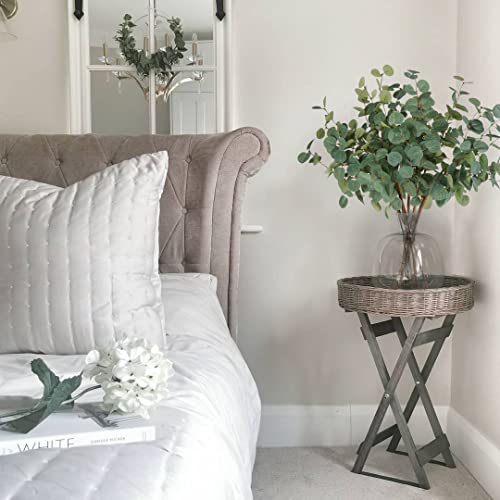 Beferr 6Pcs Artificial Eucalyptus Stems Greenery Stems 24" Tall Fake Plants Decor Faux Floral Stems for Vase Home Party Wedding Decorations - color: Green Eucalyptus