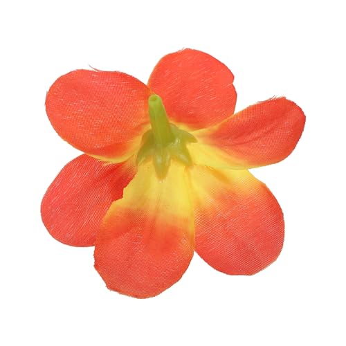 PATIKIL Artificial Orchid Petals, 24Pcs Faux Orchid Flower Head Fake Butterfly Flowers Crafts for Home Wedding Decoration, Dark Red - color: Dark Red