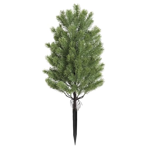 Artificial Cedar Topiary Tree, UV Rated, 21.6 Inch, Indoor Outdoor Plant with Ground Spike for Front Porch, Door, Office, Garden Decor (A, One Size) - color: A