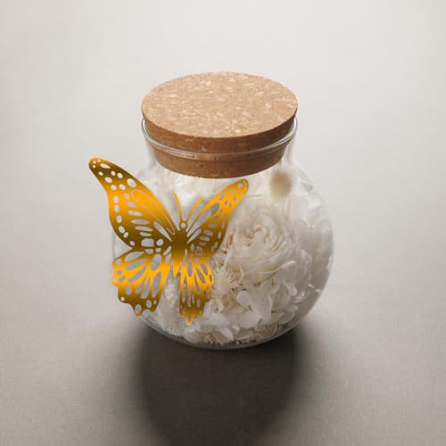 NATROSES Christmas Birthday Gifts for Women - Handmade Preserved Flowers Wish Bottle for Valentine's Day, Mother's Day, Anniversary, Home Decor (White) - color: White