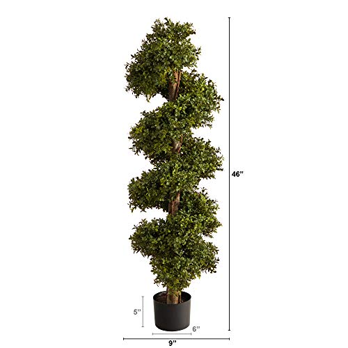 Nearly Natural 46in. Boxwood Spiral Topiary Artificial Tree