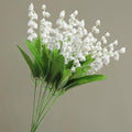 Artificial Flower Bellflower Simulated Lily of The Valley Home Soft Decoration Wedding Valentine's Bouquet Green Plants (35 * 19 * 8cm) - size: 35*19*8cm