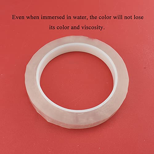HAHIYO Clear 0.5Inch Wide (217Feet/72Yard Total) 1Rolls Floral Tape Waterproof Florist Tape Flower Wrap Adhesive Waterproof Decorative Tape for Bouquet Stem Wrapping Flower Arranging and Floral Craft - color: Clear, size: Clear-0.5in-1P/72Yard