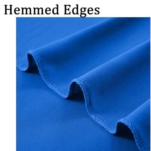 Wrinkle Free 10x8 ft Royal Blue Backdrop Curtains for Parties, Polyester Backdrop Drapes Soft Back Drop for Birthday Wedding Photography Background Decorations - color: Royal Blue, size: 10ftx8ft