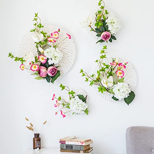 FagusHome Silk Hydrangea Heads 36 Pcs Artificial Flowers Heads and 3 Dozens Stems Fake Hydrangea Flowers with Stems for Home Wedding Decor (Pure White) - color: Pure White