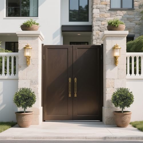 2-Pack 29" UV-Resistant Boxwood Topiary Ball Trees | Artificial Outdoor Plants with Ground Spikes for Porch, Patio, Planters & Indoor Decor - color: Boxwood-ball
