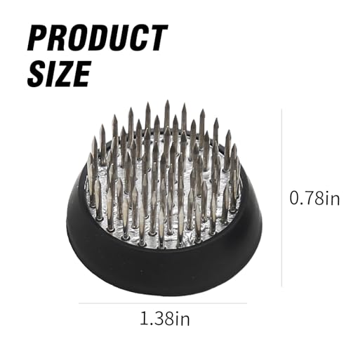 9pcs Jianshan Stainless Steel Pins Flower Arranger 1.33inch/34mm Plastic 1inch Flower Frogs Holder Fixed Flower Pin Holder Tool for Flower Arrangement Plant Fixing Plant Decoration - size: 9PCS-D34 Stainless Steel Pins