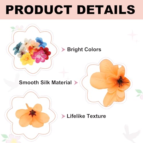 uxcell 20 Pcs Artificial Cattleya Flower Heads, Fake Cattleya Heads Bulk Artificial Flowers for DIY Wedding Bouquets Centerpieces Party Home Decorations, Autumn Orange - color: Autumn Orange