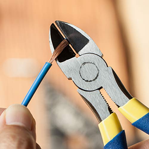 Mr. Pen- Wire Cutter, 6 Inch, Wire Cutters, Diagonal Wire Cutters | Flush Cutter, Nippers, Side Cutters, Flush Cutters, Diagonal Cutter, Cutting Pliers, Floral Wire Cutter, Wire Pliers - color: Blue, size: 6 inch, 1 Pack